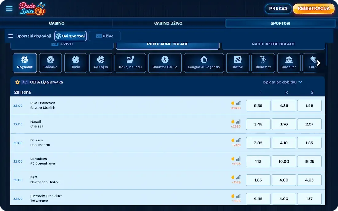 dudespin casino sport